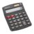 Amazon Basics 8-Digit LCD Desktop Calculator - Solar & Battery Powered, Black