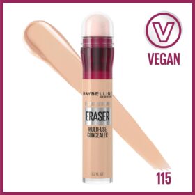 Maybelline New York Instant Age Rewind Eraser Multi-Use Concealer – Treatment for Dark Circles, Fine Lines, and Puffiness – Shade 115 Fair, 0.2 Fl Oz