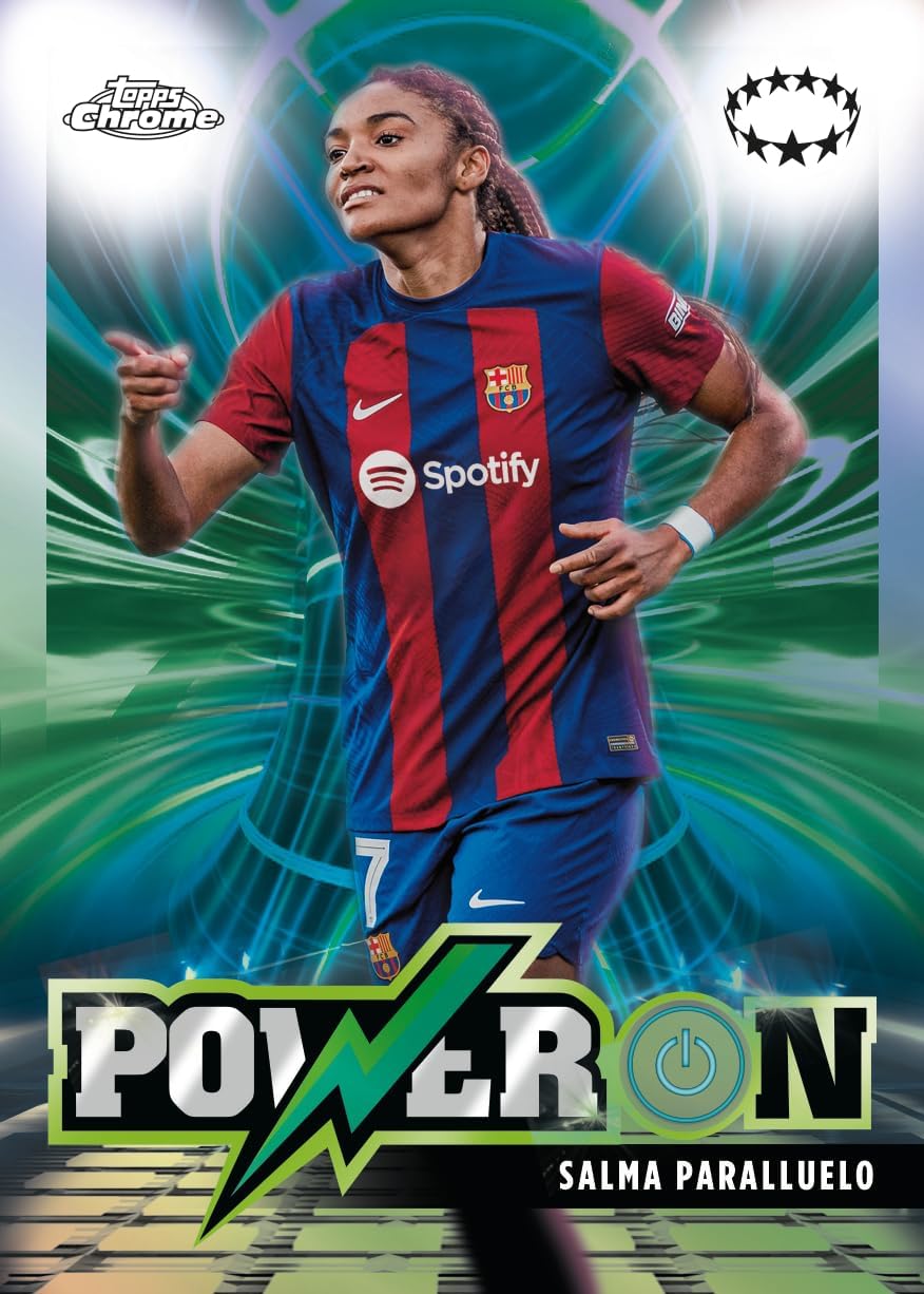 2023-24 Topps Chrome UEFA Women's Champions League Soccer Trading Cards Retail Box - 7 Packs