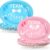 Grencian 50-Piece Gender Reveal Party Plates – 10x12 Inch Large Oval Dessert Plates – Heavy Duty Blue & Pink Disposable Tableware for Baby Showers & Birthdays