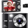 Kids Digital Camera 4K Ultra HD - 50MP Compact Point and Shoot with 32GB SD Card, 16X Zoom, Anti-Shake & Fun Filters - Ideal Starter Camera for Children, Teens & Students (Portable & Rechargeable)