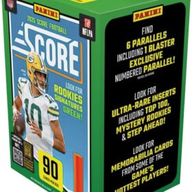 2025-26 Panini Score NFL Football Blaster Box - 7 Packs of Sealed Trading Cards - Rookies, Parallels & Inserts