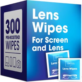 Electronic Screen Cleaner Wipes – 300 Count Pre-Moistened, Streak-Free & Quick-Dry Cleaning Tissues for Lenses, TV, Monitors & Touchscreens