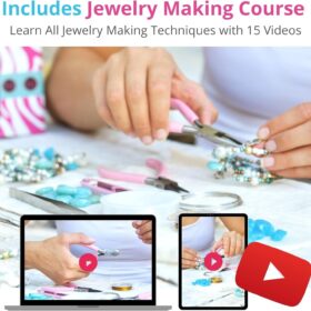 MODDA Premium Jewelry Making Kit for Adults & Teens – Complete DIY Beading Set for Necklaces, Bracelets, Earrings – Includes Exclusive Video Course & Instructions – Ideal Creative Gift for Women & Beginners