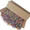 The Beadery Bonanza 5LB Bulk Craft Bead Assortment – Made in USA, Mixed Shapes & Multicolor Plastic Pony, Tri & Faceted Beads for Jewelry Making, DIY Projects & Group Activities