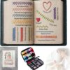 2026 Upgraded Embroidery Stitch Book Kit – 86-Piece Portable All-in-One Set with 106 Patterns, Tools & Tutorials for Adults and Beginners