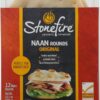 Stonefire Original Naan Rounds, 12 Pack - Soft, 100% Whole Grain Flatbread for Pizzas, Sandwiches & Appetizers