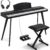 Ktaxon 88-Key Digital Piano with Weighted Keys, Adjustable Bench, Triple Pedal Unit, & Power Supply – Beginner Home Bundle
