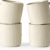 Famiware Star Collection 12oz Coffee Mug Set – Handcrafted Reactive Glaze Stoneware Cups, Stackable & Microwave Safe (Set of 4, White)