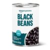 Amazon Kitchen Premium Canned Black Beans – 15.25 Oz | Fiber-Rich, Non-GMO, Ready-to-Eat Pantry Staple for Soups, Salads, and Dips