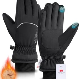 rivmount Thermal Winter Gloves for Men & Women - Waterproof, Windproof Ski & Running Gloves with Touchscreen Compatibility
