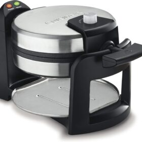Cuisinart WAF-F30NAS Belgian Waffle Maker – 180° Flip Technology, 1-Inch Thick Plates, Adjustable Browning Control, Stainless Steel
