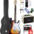 Donner DST-100S Full Size Electric Guitar Starter Kit – 39 Inch Solid Body with HSS Pickups, Amp, Bag, Tuner, and Accessories – Sunburst