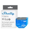Shelly 1 Gen4 Smart Relay Switch – Wi-Fi, Zigbee & Matter Enabled, 16A 1-Channel Automation Module for Lights, Garage Doors, and Appliances – Compatible with Alexa, Google, Siri, and SmartThings