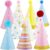 PixiPy 10-Pack Colorful Birthday Party Hats – Durable Cone-Shaped Party Headwear for Kids & Adults, Fun Birthday Celebration Supplies & Decorations