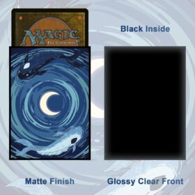 MTG Art Card Sleeves – 100 Pcs Anime Deck Protectors, Matte Back & Clear Front for Magic: The Gathering