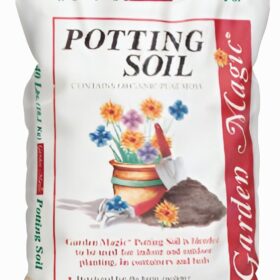 Michigan Peat 40 lb. Garden Magic Potting Soil Mix – Moisture Retaining Formula for Indoor & Outdoor Plants