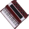 Vintage Miniature Accordion Sculpture – Unique Musician Gift, Desktop & Bookshelf Accent Decor
