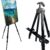 Ns Jymb 66" Professional Artist Easel Stand - Adjustable Portable Metal Painting Easel with Carry Bag for Tabletop & Floor Display, Canvas Art & Wedding Signs