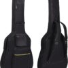 PPOPPO 40/41/42 Inch Acoustic Guitar Gig Bag – 0.35-inch Padded Water-Resistant Oxford Fabric Case with 3 Pockets, Backpack Straps & Rubber Base