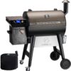 Z GRILLS 7002C Wood Pellet Grill & Smoker with PID 3.0 Controller | 697 sq. in. Cooking Area, Hopper Cleanout & Rain Cover