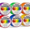 WillMall Heavy Duty Colored Duct Tape - 6 Pack Rainbow Variety (2 Inch x 20 Yards) - Waterproof, Multipurpose Adhesive for DIY Crafts, Repairs, Arts & Indoor/Outdoor Use