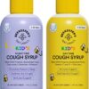 Beekeeper's Naturals Kids Cough Syrup Bundle – Day & Night Immune Support with Elderberry & Raw Honey – Soothing Throat Relief – 2 Pack (4 fl oz each)