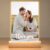 Personalized Light Up Picture Frame - Custom Acrylic Photo Plaque with Night Light Base | Unique Romantic Birthday, Anniversary & Valentine's Day Gift for Couples, Women & Men