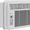Amazon Basics 6,000 BTU Window Air Conditioner – Cools Rooms Up to 250 Sq. Ft., Digital Display, Remote Control, Easy-Install Kit