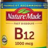 Nature Made Vitamin B12 1000 mcg Sublingual Tablets - 150 Count (150 Day Supply) - Sugar Free Fast Dissolve for Energy Metabolism & Nervous System Support