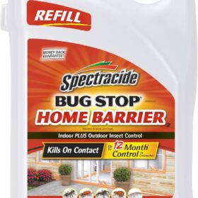 Spectracide Bug Stop Home Barrier Spray - Indoor/Outdoor Insect Killer for Ants, Roaches & Spiders, 1.33 Gallon Refill