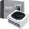 Vetroo 850W 80 Plus Gold Fully Modular ATX 3.1 Power Supply - PCIe Gen 5.1 Ready, 120mm FDB Fan, White PSU with 10-Year Warranty