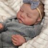 17-Inch Lifelike Reborn Baby Doll Girl - Soft Vinyl Realistic Newborn Toy with Magnetic Pacifier, Bottle & Outfit - Ideal Gift for Kids 3+