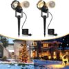 L LOHAS LED Dusk to Dawn Spotlight (2 Pack) – 5W Auto On/Off Landscape Lighting, 3000K Warm White, IP66 Waterproof, 9.8ft Plug-in Outdoor Path Light with UL Certification