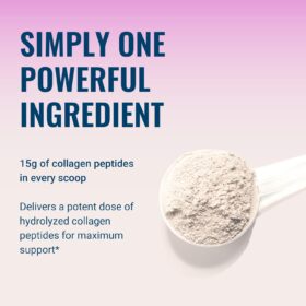 Live Conscious WellWithin Grass-Fed Collagen Peptides Powder - Unflavored Hydrolyzed Protein for Skin, Hair, Nails & Joints - Type I & III Supplement for Women & Men (16oz)