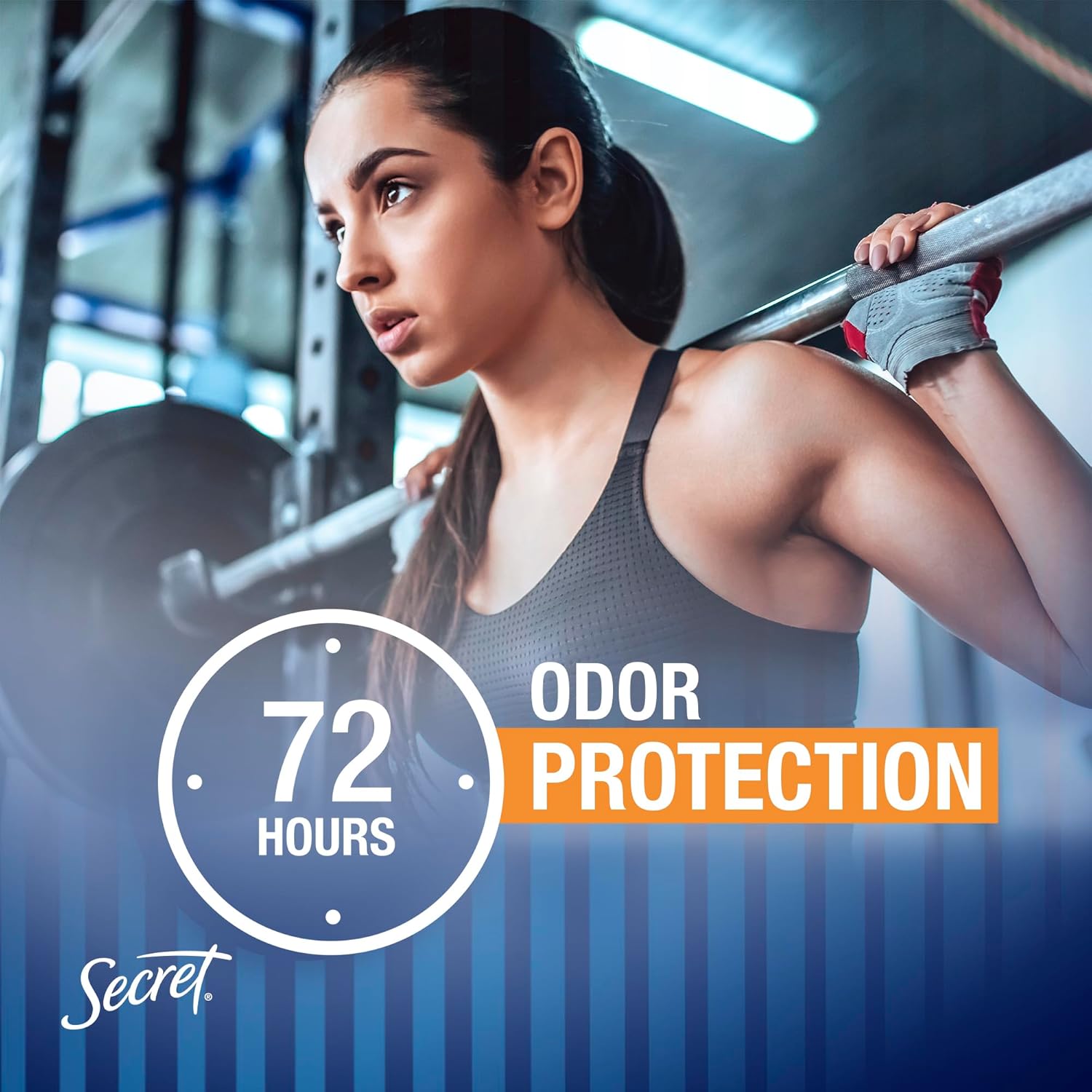 Secret Outlast Antiperspirant & Deodorant for Women - 72hr Sweat & Odor Protection, pH Balancing Minerals, Completely Clean Scent, Invisible Solid (Travel Size 0.5 oz)