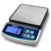 15kg x 1g Digital Precision Scale – Rechargeable Electronic Lab Balance with Stainless Steel Platform, Tare & Counting Function for Jewelry, Kitchen & Laboratory