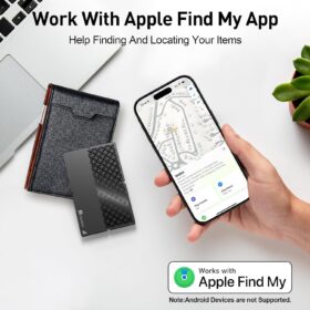 2026 Smart Card Tracker for Apple Find My | Ultra-Thin MFi Certified Wallet Finder with 10-Year Battery, IP67 Waterproof & NFC Lost Mode (iOS Only)