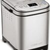 Cuisinart CBK-110NAS Stainless Steel Automatic Bread Maker – 12 Pre-Programmed Menu Options, 3 Crust Colors, 3 Loaf Sizes, 13-Hour Delay Timer, Nonstick Baking Pan Included