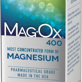 Mag-Ox 400 Magnesium Oxide Tablets – #1 Pharmacist Recommended, 483mg Pharmaceutical Grade Mineral Supplement for Muscle & Heart Support (120 Count)