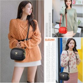 Women's Small Crossbody Bag - Classic Leather-Style Shoulder Purse with Adjustable Strap