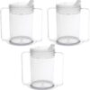 Providence Spillproof Adult Sippy Cups - 12oz Heavy-Duty Assistive Drinking Mugs with Handles - Non-Spill, Dishwasher Safe & Latex Free (3-Pack, Made in USA)