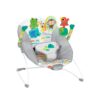 Bright Starts Playful Paradise Bouncer Seat with Soothing Vibrations, Toy Bar & Safety Harness - Unisex