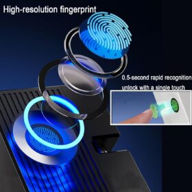 CMNGJ Adjustable Fingerprint Cabinet Lock - Biometric Smart Safety Lock with 10-Month Battery Life, One-Touch Unlock for Drawers, Cupboards, and Baby Proofing (White)