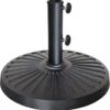 EliteShade USA Heavy Duty Patio Umbrella Base - Weather Resistant Cast Resin Stand with Adjustable Knob for Outdoor Market Umbrellas (Black)