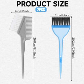 Professional Hair Dye Brush Set - 2 Piece Tinting Comb & Coloring Applicator Kit for Salon, Home DIY, Hair Tinting