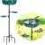 Heirloom Quality Metal Bird Bath for Outdoors – 35” Tall Garden Birdbath with Rust-Proof Green Finish, Deep Removable Basin & Stable Heavy-Duty Base for Lawn, Patio & Yard Decor