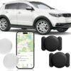 2PCS GPS Tracker for Vehicles – No Monthly Fee, Real-Time Car Tracking Device with Magnetic Case, Works with Apple Find My App