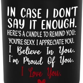 Premium Soy Wax Aromatherapy Candle – Long-Lasting Vanilla Lavender Scented Jar Candle – Best Romantic Gifts for Her & Him, Wedding, Anniversary & Birthday Ideas for Couples