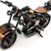 Pretties Vintage Iron Motorcycle Model - Retro Bronze Desk Decor, Unique Gift for Men, Riders, Dads & Sons